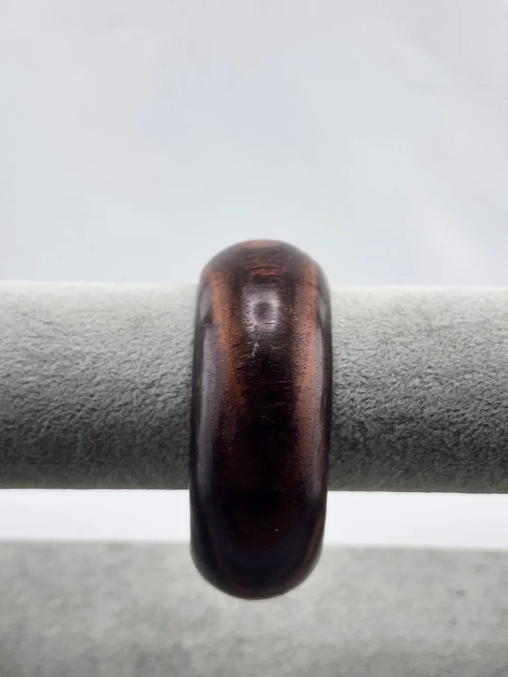 Dark Brown Wooden Bangle Bracelet